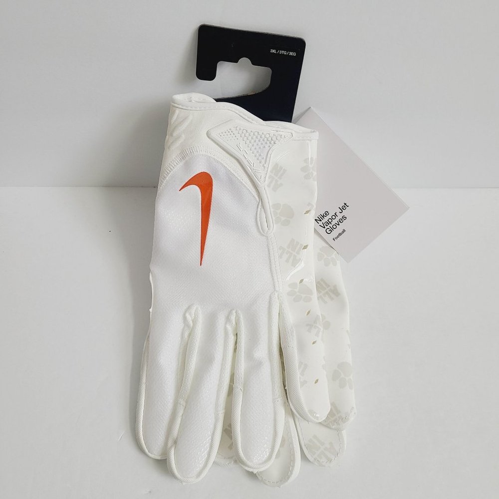 Nike Vapor Jet 7.0 Football Gloves NCAA Clemson Tigers DX4917-137 Size 3XL
